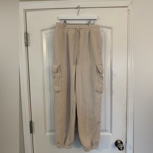 Women’s Tan Cargo Joggers